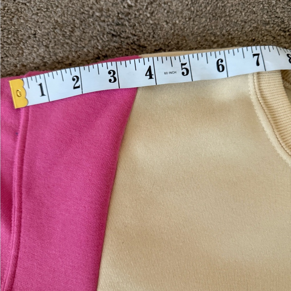 Taylor Swift Reworked Colorblock Sweater with heart patchwork size large - Picture 6 of 9